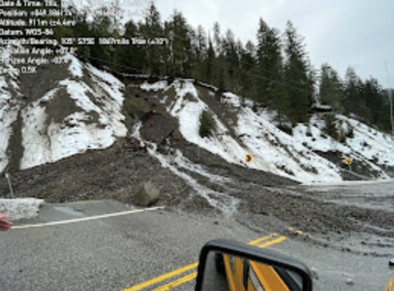 Officials find 23 weather-damaged sites on Hwy. 3 between Hope and
